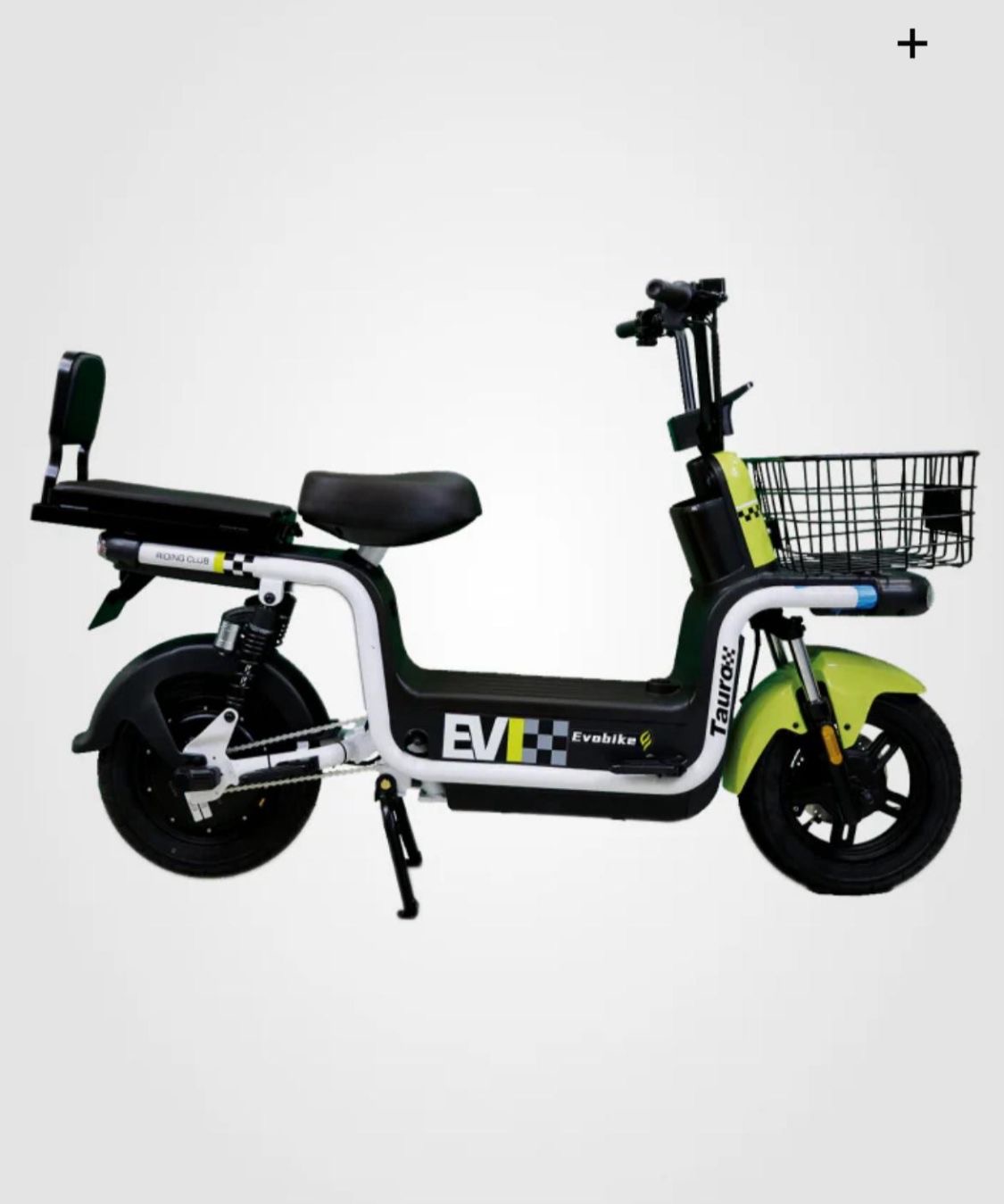 Moto eléctrica verde lima Evobike Tauro